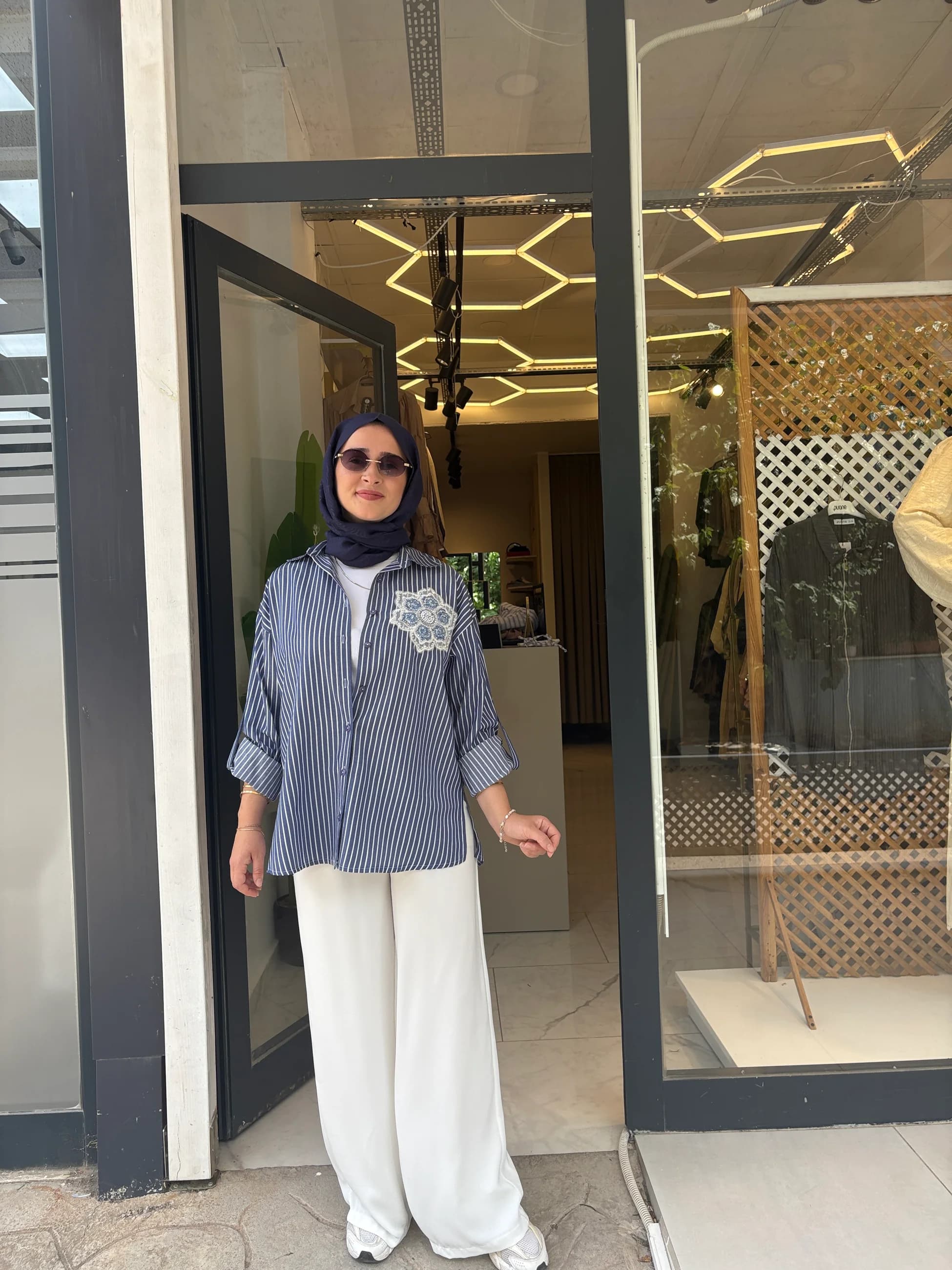 Medine İpeği Beyaz Pantolon içi Astarlı