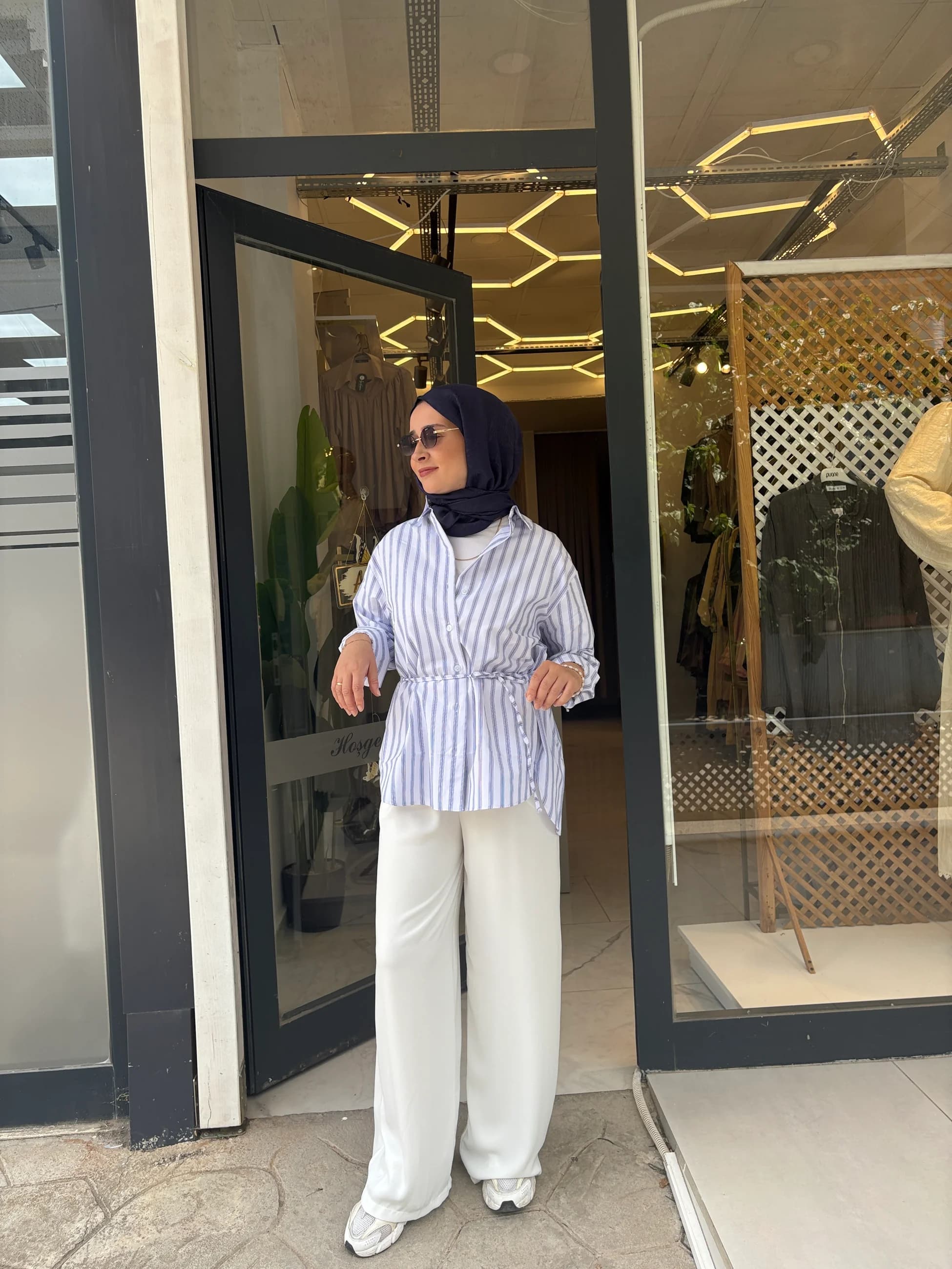 Medine İpeği Beyaz Pantolon içi Astarlı