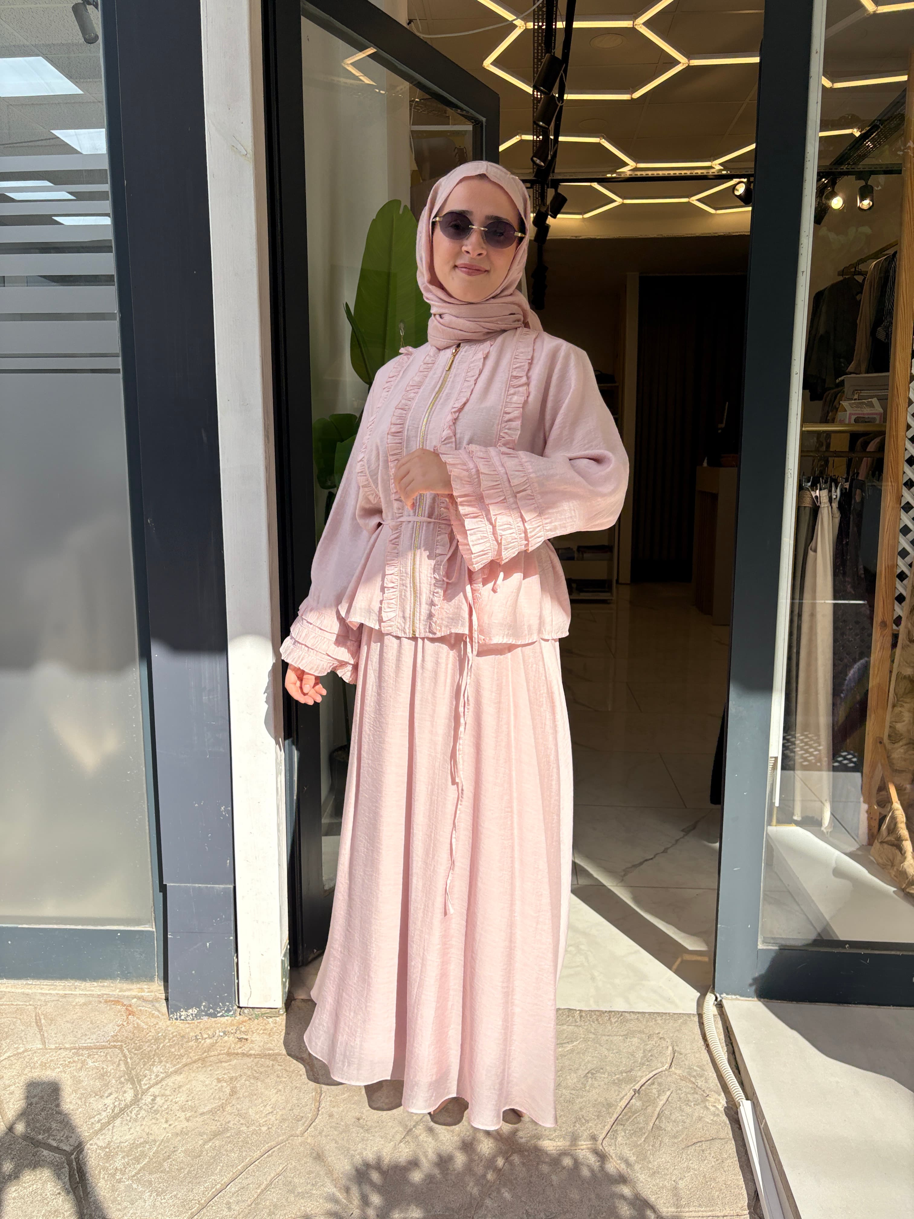 Pembe etekli takım