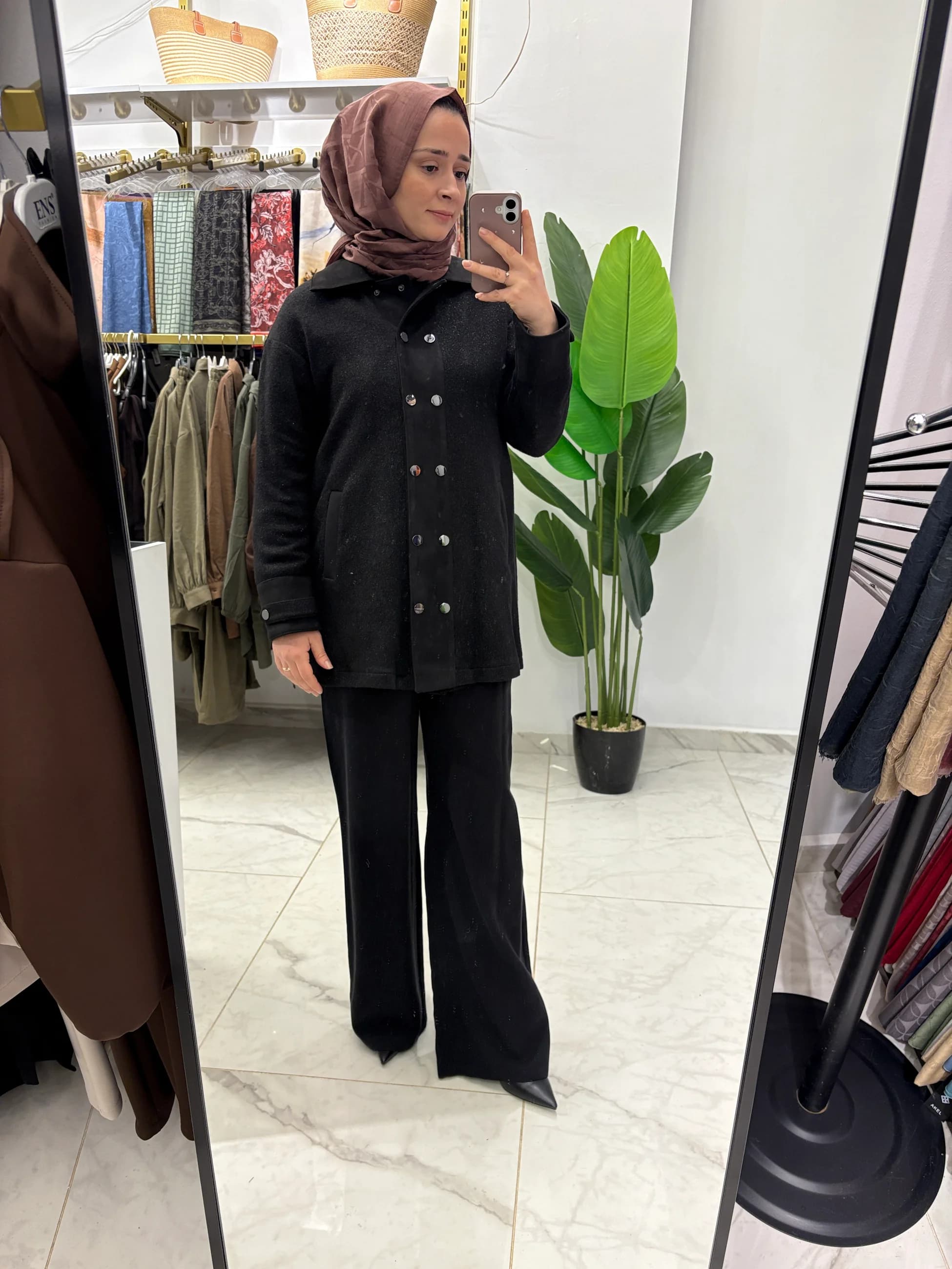 Levidor Önü Çıtçıtlı Kaşmir Kap