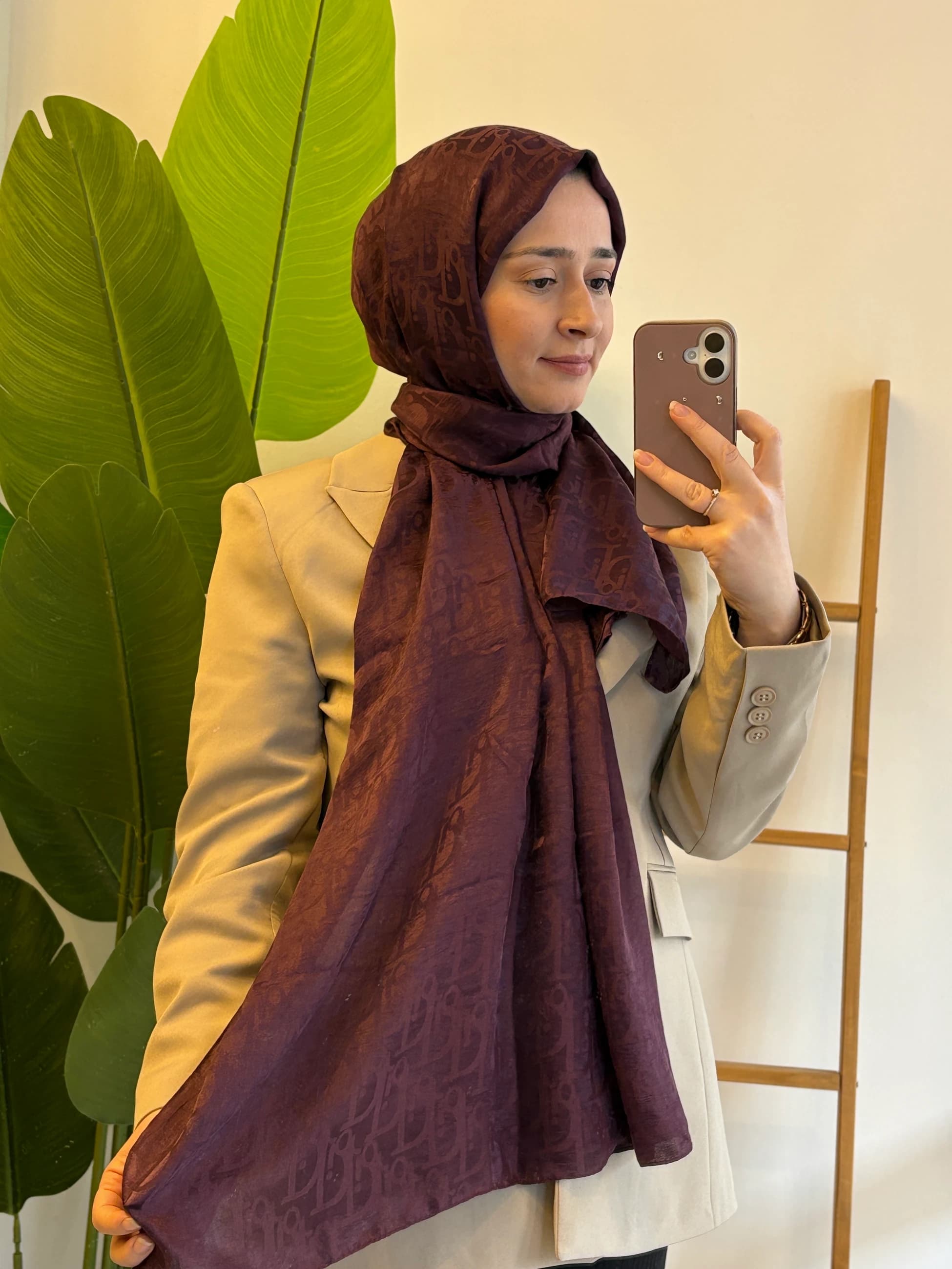Camellia İthal Şal Dior Desenli